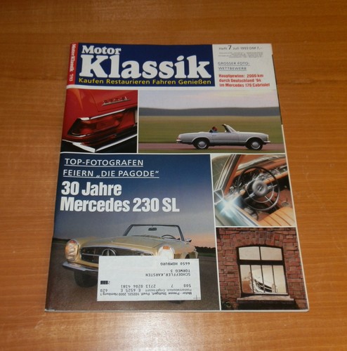 Motor klassik 1993 30 jahre - 7/1993,,